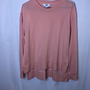 Joylab peach colored fleece pullover sweatshirt-L